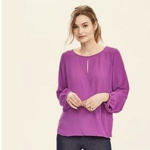 Banana Republic Wrap Front Crepe Blouse size Medium